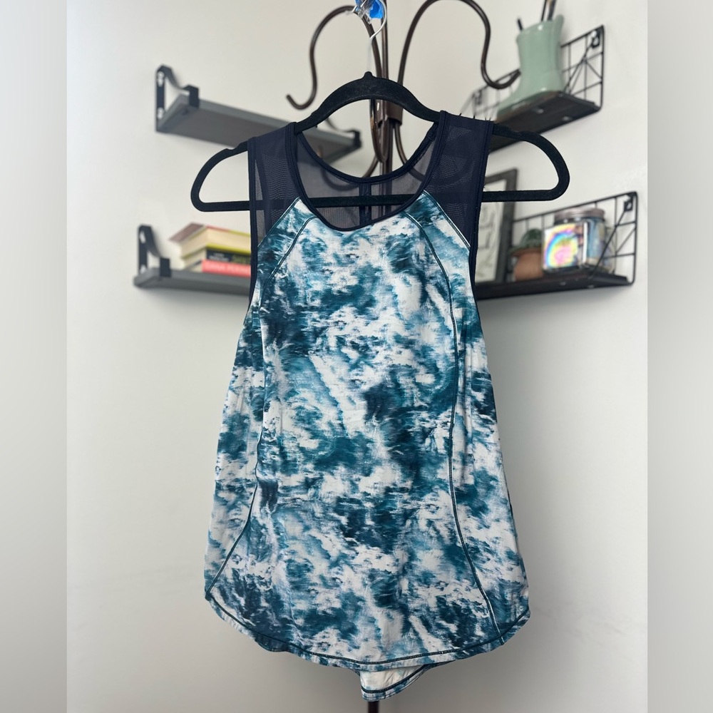 Lululemon Sculpt Tank Sea Side Silver Fox Alberta Lake / Naval Blue 6 - Picture 6 of 9